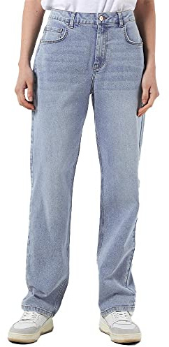 Noisy may Women's Jeans, Light Blue (Light Blue Denim), 28W x 32L