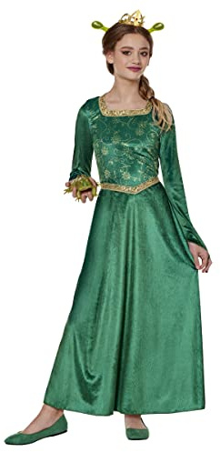 Spirit Halloween Shrek Kids Fiona Dress Costume | Officially Licensed | Shrek Costumes | Cosplay | Couples Costumes - L