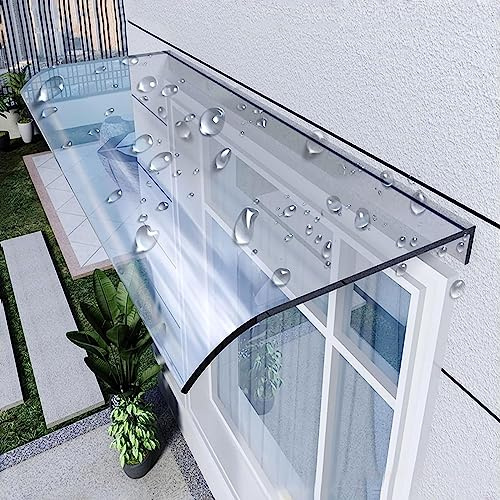 Door Awning, Door Window Awning, Awnings for Doors, Small Awning Over Door, Patio Door Window Awning Canopy, Rain Canopy Awning, Metal Window Awnings, Modern Polycarbonate Cover 40x50cm/15.7x19.6in