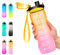 Binudum Water Bottle, Motivational Drinking Bottle with Time Mark, Sport Tritan BPA Free Leakproof Water Bottle for Teenager, Adult, Gym, Outdoors, Cycling, School & Office