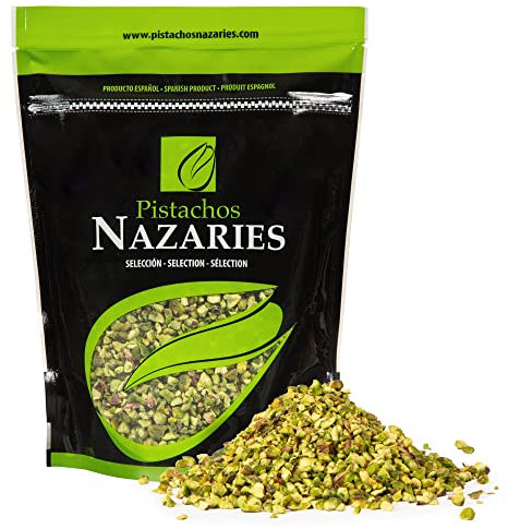 Pistachos cultivados en España, granillo de pistacho al natural. 2x250 gramos