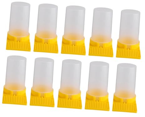 ibasenice Lot De 10 Mangeoires Pour Ruches À Miel Distributeur D'Eau Pour Apiculteur Outil Pour Apiculteur Abreuvoir Pour Abeilles Fournitures Pour Abeilles Mangeoire Pour Ruches