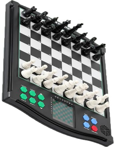 Juego De Ajedrez Electrónico Con Pantalla Táctil, Juego De Tablero De Ajedrez Electrónico Con Piezas Magnéticas Con Pantalla LCD, IA Incorporada, Dos Tableros De Ajedrez, 30 Modos De Juego, Función De