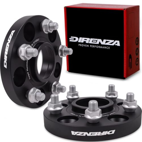 Direnza 20mm Hubcentric Wheel Spacers | 5x114.3 | M12x1.5 |64.1mm | Supplied as Pair | Compatible With Honda Civic/Integra / S2000 Lightweight Anti-rust Hub-Centric Spacer