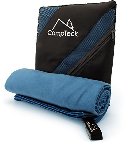 CampTeck U5535 Large (180x80cm) Lightweight and Compact Quick Dry Microfiber Travel Towel for Sports, Gym, Beach, Swimming, Yoga, Camping - Blue