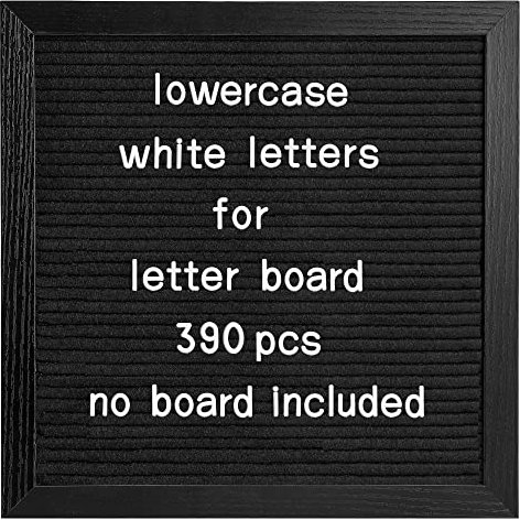 G GAMIT Felt Letter Board Letters Set - Pre-Cut 390pcs Lowercase Letters Only (No Board Included)