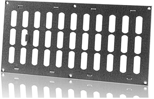 400x200mm Griglia di Ventilazione Regolabile in Acciaio Zincato - Griglie di Aerazione in Metallo