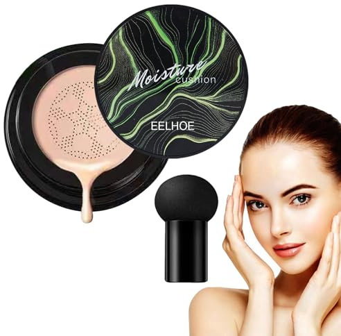 CC Cream Air Cushion Foundation,2025 Hidratante BB Crema Foundation, cojín de aire CC crema para maquillaje impecable, tono de piel uniforme (color natural, talla única)