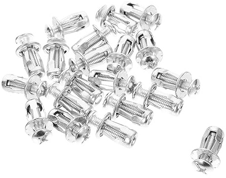 BAZEITFLOW Set Da 20 Viti a Espansione Con Dado a Fiore in Acciaio Zincato, Ancoraggi Per Porte e Pareti Cave Con Design a Cavità in Metallo, Fissaggio Sicuro Per Uso Domestico e Commerciale