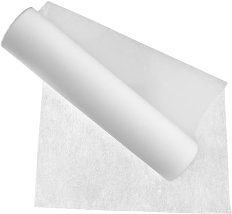 KONTONTY Vit Dubbelsidig Non-woven Strykbar Påstrykbar Stabilisator för Sömnad Quiltning och Hantverk Lätt Mjuk och Hållbar Dubbelhäftande Tygstabiliserare för Diy-projekt