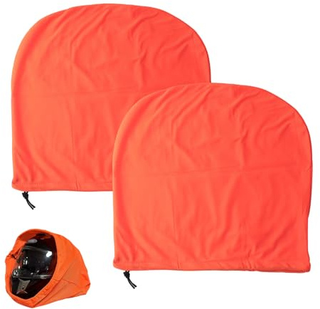 GYYXH 2-pack vattentät hjälmväska med dragsko, 44 x 42 cm vadderad motorcykelhjälmväska som ryggsäck, universell för motorcykelhjälm, även bollväska för basket, utomhus orange