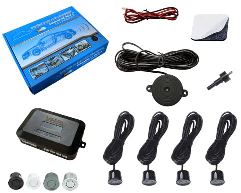 Radars de recul sonore Vega® Marque Française homologué 4 capteurs Noirs