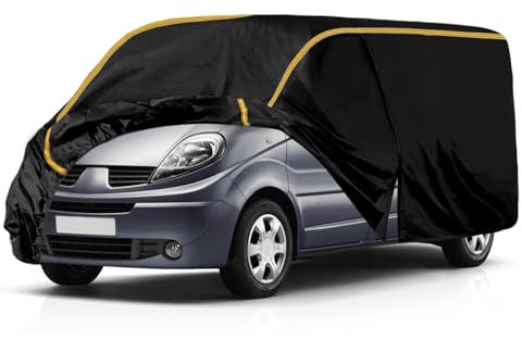 Vomisea Bâche Voiture Exterieur pour Renault Trafic (2004-2023), Respirant Imperméable Coupe-Vent Protection UV, Couverture de Voiture pour Camionnette, 204.7x78.7x78.7 in