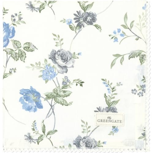 GreenGate Celestine Stoffserviette mit Spitze White 40x40cm