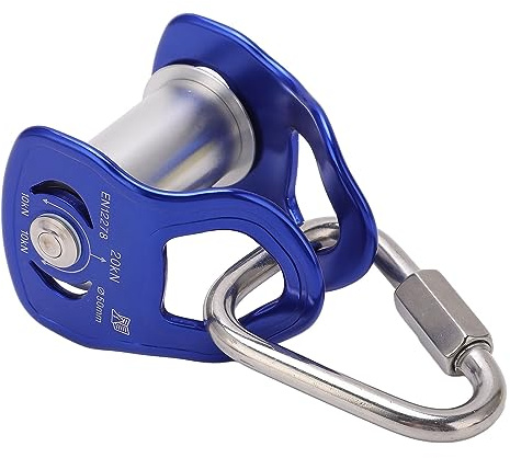 Slackline-Umlenkrolle aus Aluminiumlegierung für und Erwachsene, Outdoor-Sport-Umlenkrolle Zipline, Leicht Gleitend, Vielseitig Einsetzbar Zipline