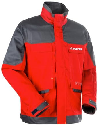 Solter - Weldtex Chaqueta Talla XL, Chaqueta de Gran Protección y Confort Diseñada para Soldadura o Afines, Fabricada en Algodón 75% con Tratamiento FR con Cremallera Ignífuga con Sistema Anti-Pánico