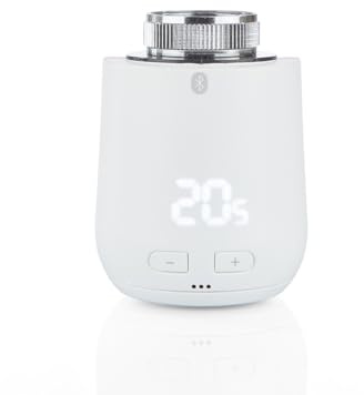 Eurotronic Comet Zero Bluetooth (Smartes Bluetooth Thermostat mit LED-Display, einfache Temperatureinstellung mit Bluetooth per App, Heizkörperthermostat), weiß