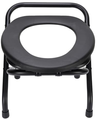 Bedside Commode Toalett | Tung Folding Commode Stol | Bärbar Upphöjd Toalettstol | Duschstol | Potty Stol för Vuxna, Seniorer, Funktionshindrade, Gravid (30 cm)