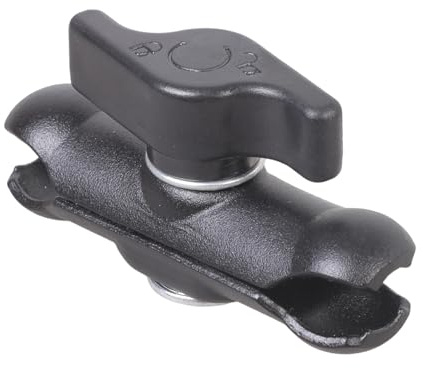 Adattatore per braccio di prolunga a doppia presa, resistente, 17 mm, adatto per action camera, biciclette, moto, staffe di navigazione, supporto flessibile per fotocamera per gli appassionati di