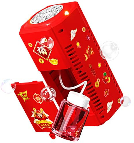 Máquina De Moldeo por Soplado | Máquina De Pompas De Jabón con Luz | Máquin Automática De Burbujas con 20 Aberturas Y Sonido para Fiesta De Boda, Cumpleaños, Escenario, Festival, Pista De Baile