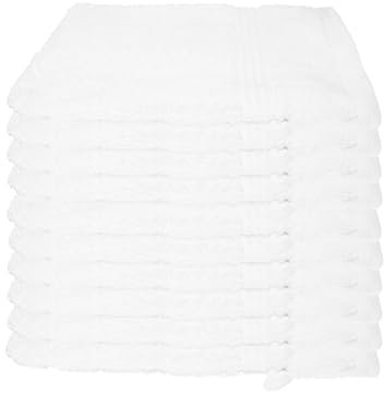 Julie Julsen 10er Pack Waschlappen 29 Farben erhältlich weich und saugstark 500gsm Öko Tex Weiß 15 x 21 cm B-Ware