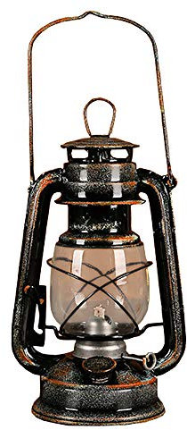 POFET Vintage Storm Lantern Lights Oil Lamp Burning Lantern Retro Kerosene Lamps Classic Oil Lamp Table Lanterns for Home, Garden, Camping Citronella - Yellow