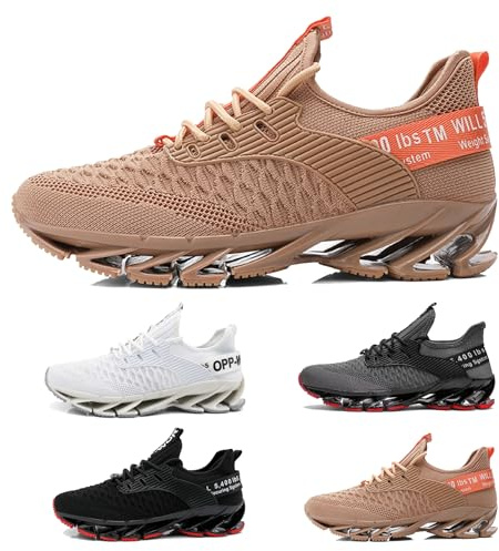 Sportive Scarpe Uomo Donna Scarpe Leggere Running Ginnastica Camminata Comode Casual Jogging Tennis Outdoor Fitness Sneaker 18 Golden 39