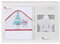 Interbaby ES1202-19 Baby Kapuzenbadetuch TIPI OSO, weiss e rot mit Nachtlicht Stern, Rot
