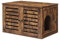 Feandrea Cat Litter Box Enclosure, Litter Box Furniture Hidden with Removable Divider, 2 Shutter Doors, Indoor Cat House, End Table, 80 x 53 x 49 cm, Rustic Brown PCL003X01