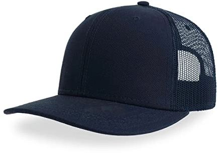 Artexia Kappe mit Visier, 100% Baumwolle, Baseballkappe, Unisex, Mütze mit Visier für Herren mit Visier, Marineblau, One Size