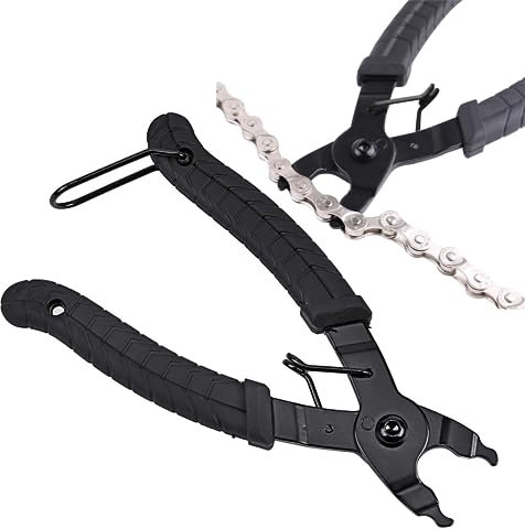 TYVOM 1 Pcs Convenient Bike Chain Plier 2 in 1 Chain Link Removal Tool for Compatible with 7 8 9 10 11 Speed Derailleur Chains Easily Repair Chains Remove Broken Links for Road Bikes Mountain Bikes