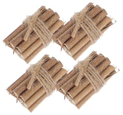 Milisten 4stücke Teiliges Miniatur Feuerholz Modell Für Puppenhaus Realistische Dekoration Für Miniaturen Ergänzung Für Garten Und Wohnaccessoires