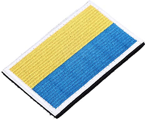 Europäischer Länderflaggen-Aufnäher, Weltnational-Klettabzeichen, Besticktes Aufnäher, Zubehör (Ukraine)