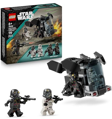 LEGO Star Wars 75412 Ahsoka Pack de Combat Death Troopers Contre Night Troopers - Jeu de Construction avec Transporteur & 4 Minifigurines avec Blasters - Cadeau Collector pour Garçon dès 6 Ans & Fans