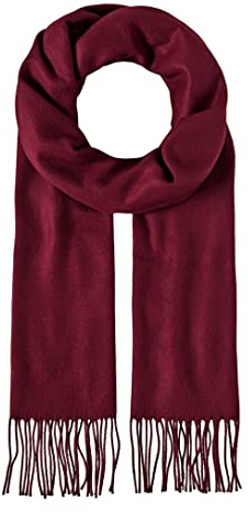 Accessoire Top Tendance Echarpe Cachemire et Laine - Homme Femme Touché Soyeux Couleur Uni (+ 30 couleurs) (Bordeaux)