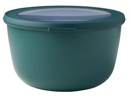 Mepal - Multi Bowl Cirqula Round - Vorratsdose mit Deckel - Geeignet als Luftdichte Aufbewahrungsbox für den Kühlschrank, Mikrowellengeschirr & als Frischhaltedosen - 2000 ml - Nordic Pine