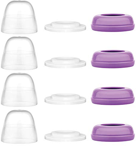 Maymom tapa domo, tapa superior y disco sellador compatibles con biberones Lansinoh y Momma; piezas compatibles no originales Lansinoh para Signature Pro, Smartpump y extractores manuales
