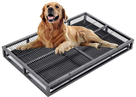 Haustier Toilette Für Mittlere Und Große Hunde | Hundetoilette Balkon Pflegeleicht | Welpentoilette Hundeklo Training Pad Töpfchen, Für Kleine Hunde Grosse Hunde Ältere Hunde, M-XL