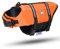 Nobleza - Schwimmweste Hund, Einstellbare Hunde Schwimmweste mit Rettungsgriff und Reflektierend, Hundeschwimmweste Große Hunde mit Guter Auftrieb, zum Schwimmen, Bootfahren und Kanufahren, Orange(L)
