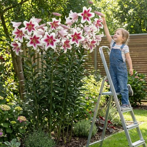 Altari Gigli dei Giganti (3 pezzi), bulbi di fiori resistenti al gelo provenienti dall'Olanda per piantare in giardino (grandi bulbi, non semi, non artificiali) (Altari)