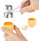 Abridor de Huevos de Acero Inoxidable, MXTIMWAN Abridor de Conchas Cortador de Cáscara para Huevos, Topper de Huevo Abridor, Abre Huevos de Acero Inoxidable