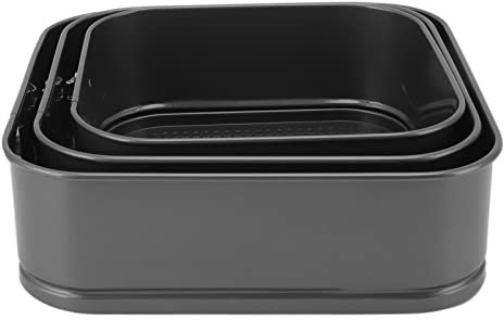 KIMISS Tortiera a Cerniera: Rivestimento Antiaderente, a Tenuta Stagna, Fondo Rimovibile per Cucinare Cheesecake, Pizza, Pane e Altro Ancora (20/22/24)