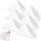 FunnAura 6 Pack White Napkins Cloth, Washable and Reusable Table Napkins Cloth for Hotel, Restaurant (43×43 cm)