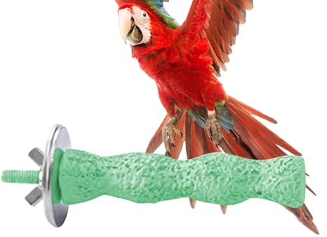 Nankoyal Perchas para Loros | Base para Jaula De Pájaros,Palos De Entrenamiento y Ejercicio para Moler Garras y Morder para Periquitos, Cacatúas, Agapornis y Ninfas