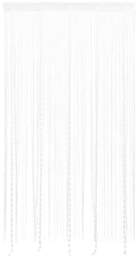 Yardenfun Cortina De Hilo Decorativa con Flecos y Borlas Panel Divisor para Puertas y Ambientes Translúcida para Sala Dormitorio y Cafetería Ornamento Elegante para Ventanas y Separadores De