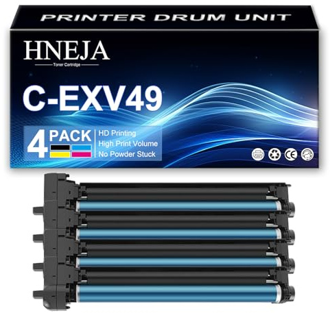 Unité De Tambour C-EXV49 pour Canon IR-ADV C3520 C3525 C3530 C3320 C3320L C3325 C3330 DX C3720 DX C3725 DX C3730 Imprimante,4 Colors-1 Pack
