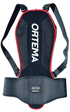 Ortho-MAX Light: Lätt och justerbar unisex ryggskydd för skidor/snowboard | Bike | Water Sports & mer svart X-L