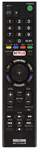 AZMKIMI RMT-TX100U Remote Replacement for Sony Bravia RMTTX100U TV Remote Control, if Applicable XBR75X850C XBR-55X855C KDL-50W800C KDL-50W800380 KDL-50W800BUN1 with Netflix Button (1 PCS)