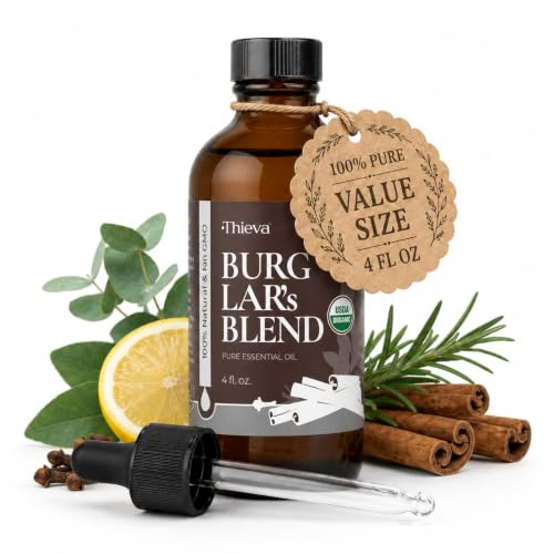 THIEVA Burglar's Blend Essential Oil, USDA Organic, 4 oz
