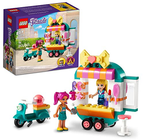 LEGO Friends Mobile Fashion Boutique Shop and Hair Salon Playset 41719, Creative Toy for Kids, Girls and Boys 6 Plus Years Old with Stephanie Mini-Doll